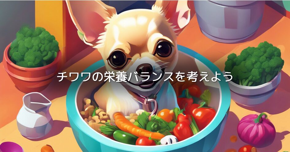 チワワの栄養バランスを考えよう