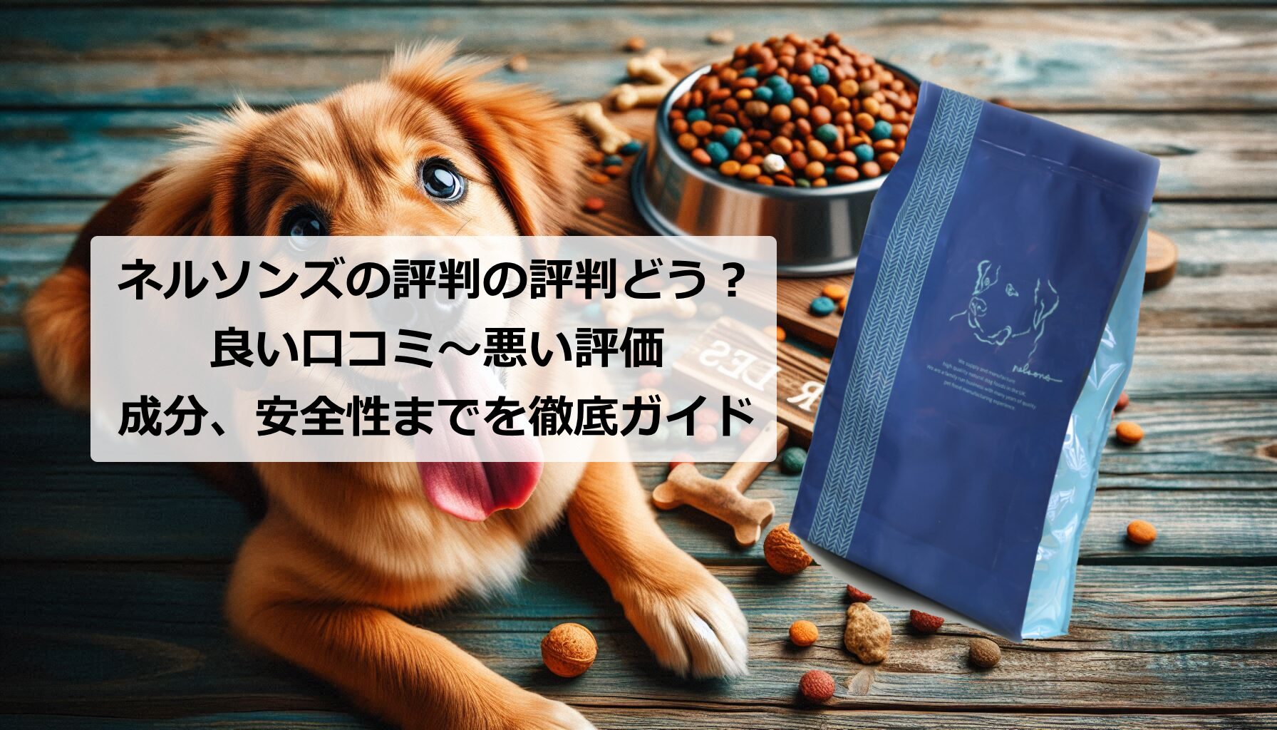 ネルソンズドッグフードの評判の評判どう？良い口コミ～悪い評価、成分、安全性までを徹底ガイド