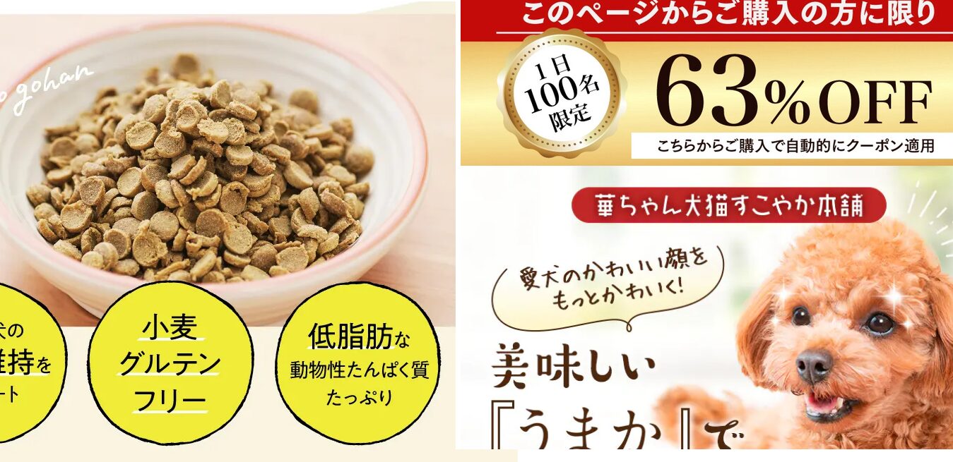 「うまか」と「このこのごはん」を徹底比較！愛犬に最適なドッグフードはどっち？
